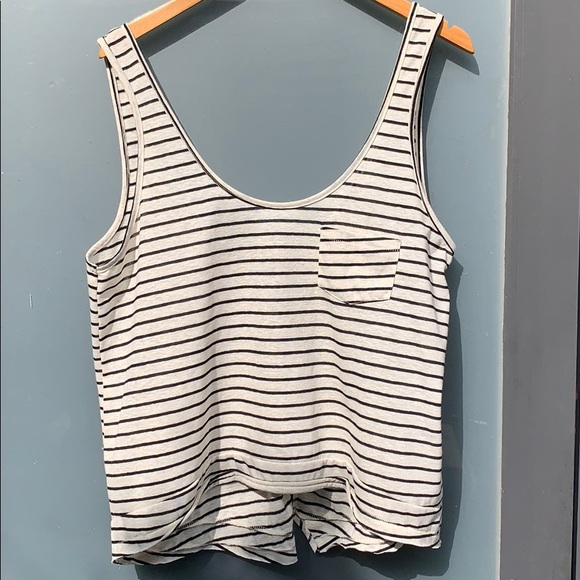 Amuse Society Women’s Striped Tank Top Size L - Picture 1 of 6